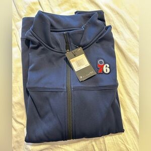 New Mens NBA team (76ers) Zip up sweater. *matching pants in other listing